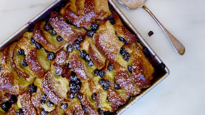 Overnight Blueberry Baked French Toast by Jessie Sheehan