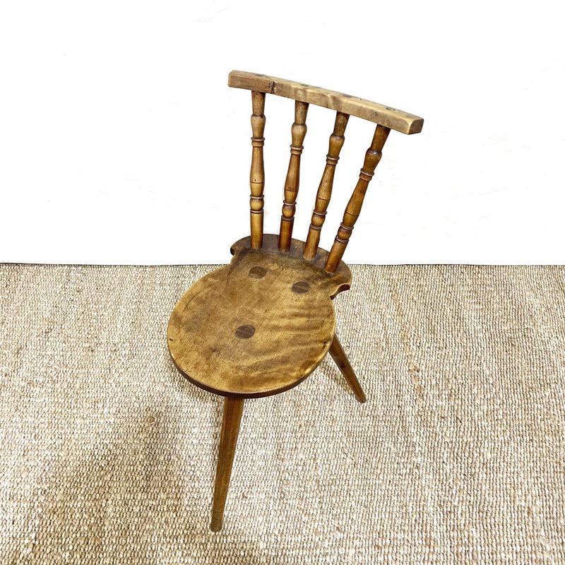 Antique 19th Century French Folk Art Chair-C