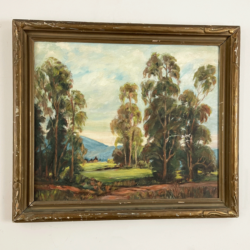 Vintage 19th Century Painting from Belgium