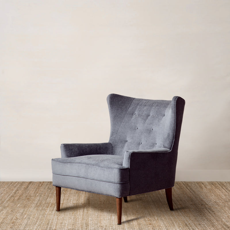 Don Draper Chair in Soft Charcoal Grey
