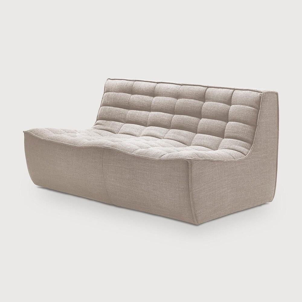 N701 Beige Two Seater Sofa by Ethnicraft