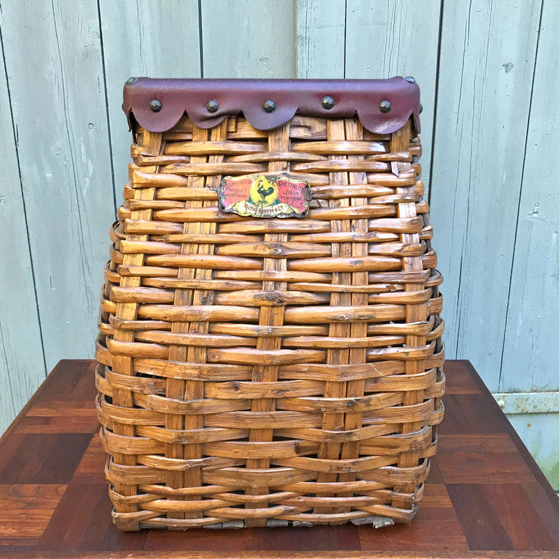 Vintage Portuguese Chestnut Basket