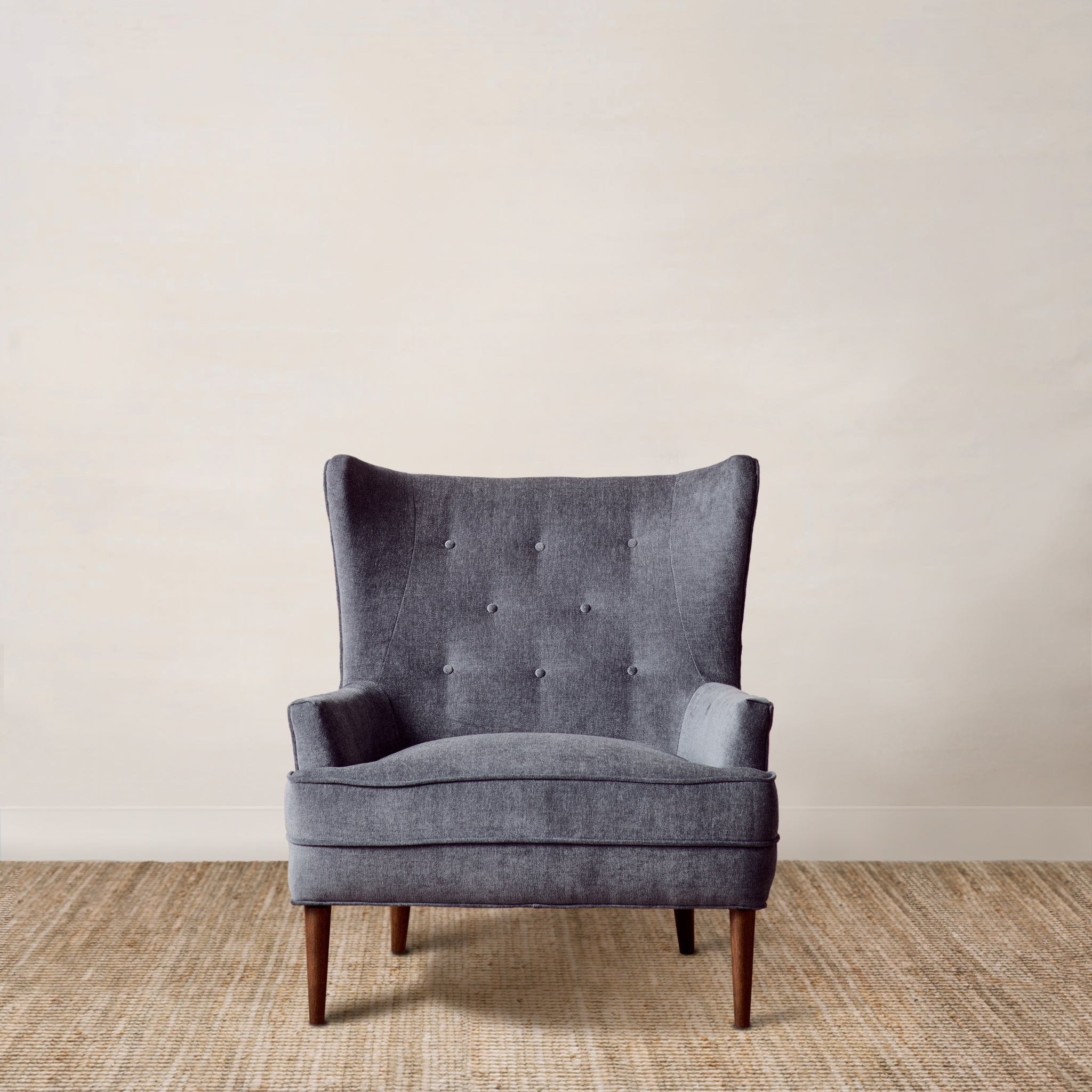 Don Draper Chair in Soft Charcoal Grey Hammertown