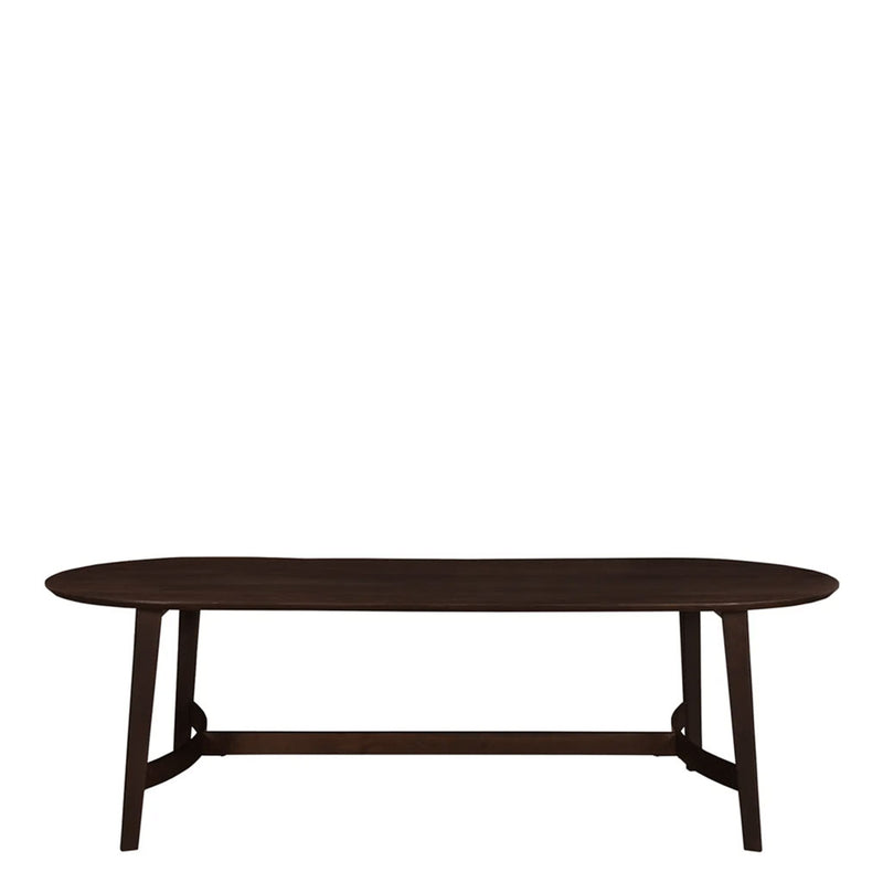 Tate Dining Table In Dark Brown - Large