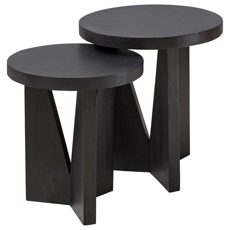 Noelle Nesting Tables in Espresso - Set of 2