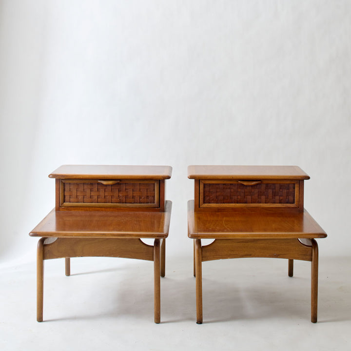 Vintage Pair of Mid Century Modern "Lane" End Tables