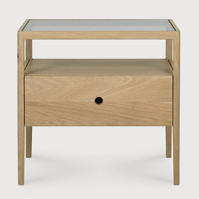 Oak Spindle Bedside Table in Natural by Ethnicraft