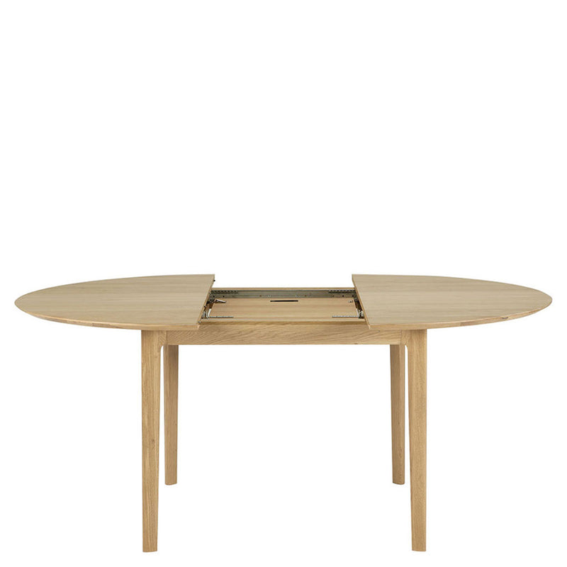 Oak Bok Oiled Oak Round Extendable Dining Table by Ethnicraft