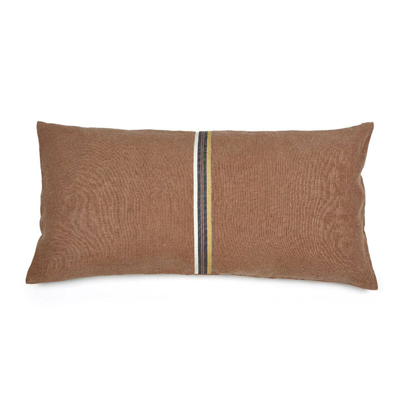 Leroy Lumbar Pillow in Red Earth by Libeco