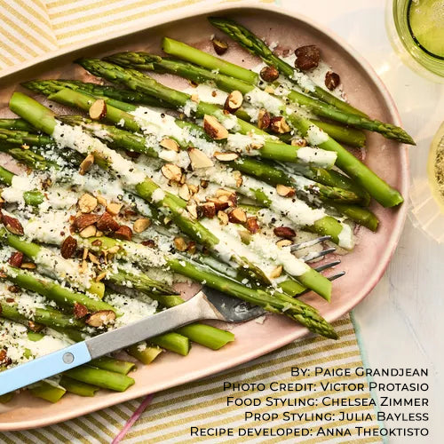 Asparagus Caesar with Pecorino by Paige Grandjean