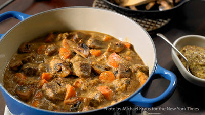 Dijon and Cognac Beef Stew by Regina Schrambling (from our archives)