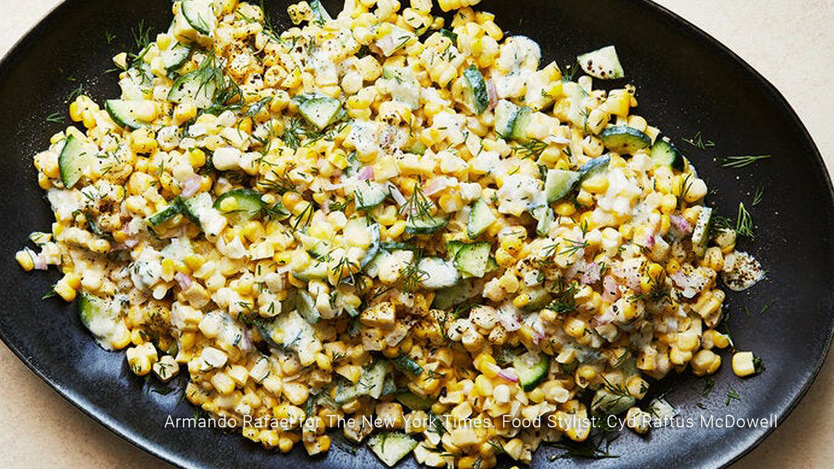 Sweet Corn Salad With Buttermilk Vinaigrette by Kay Chun