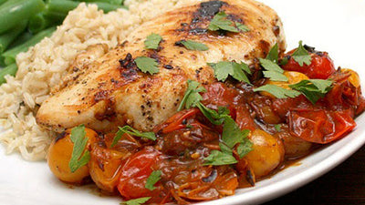 Chicken Breasts with Tomato-Herb Pan Sauce (a summer favorite from our archives)