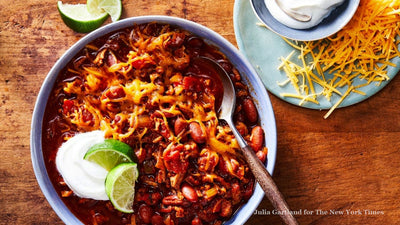 Turkey Chili by Pierre Franey (from the NYT)