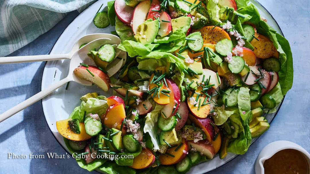 Avocado Peach Salad by Gaby Dalkin