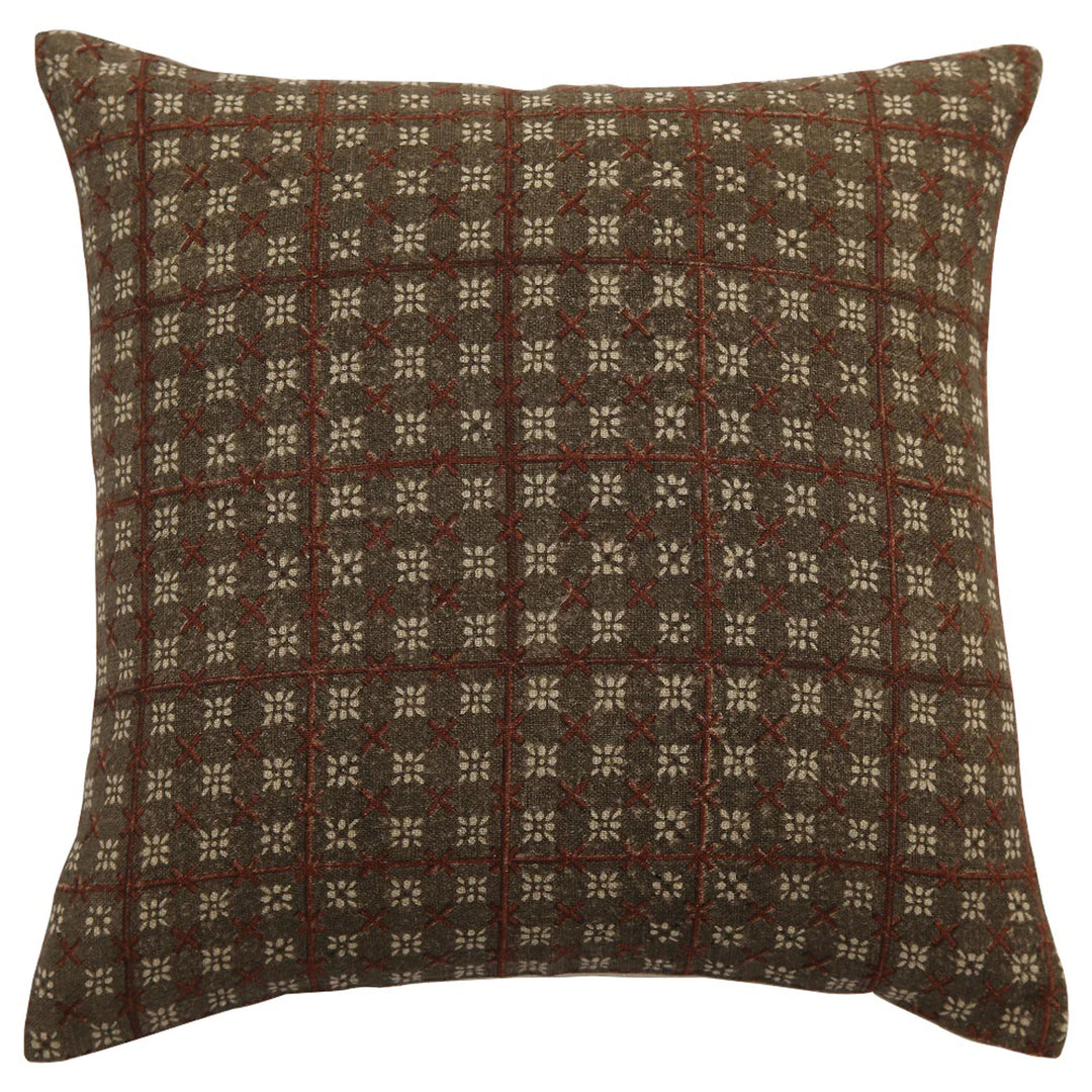 Titli Coco Solid Linen Pillow w/ Insert 20x20