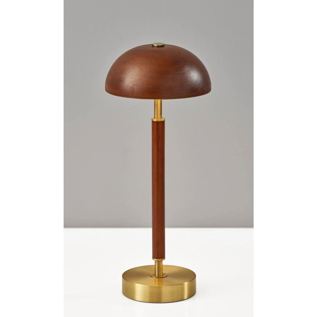 Ronny LED Cordless Table Lamp Walnut