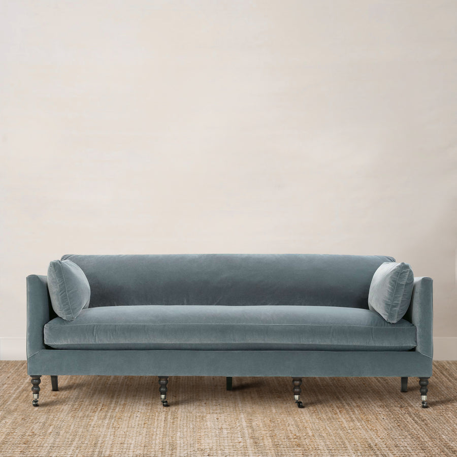 Madeline Sofa Upholstered in Heavy Duty Federal Blue (71")