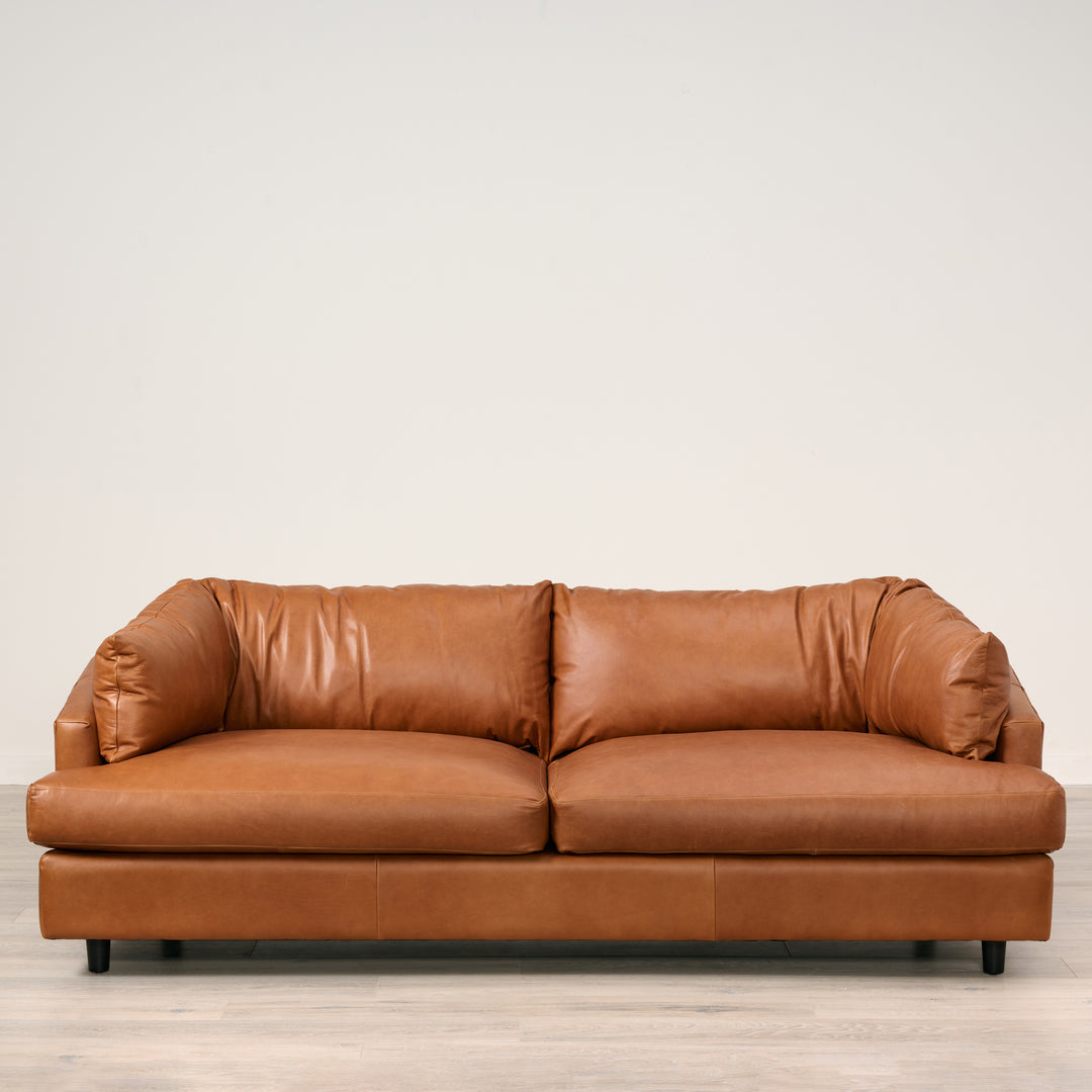 Thalia Sofa in Tuscon Sienna Leather