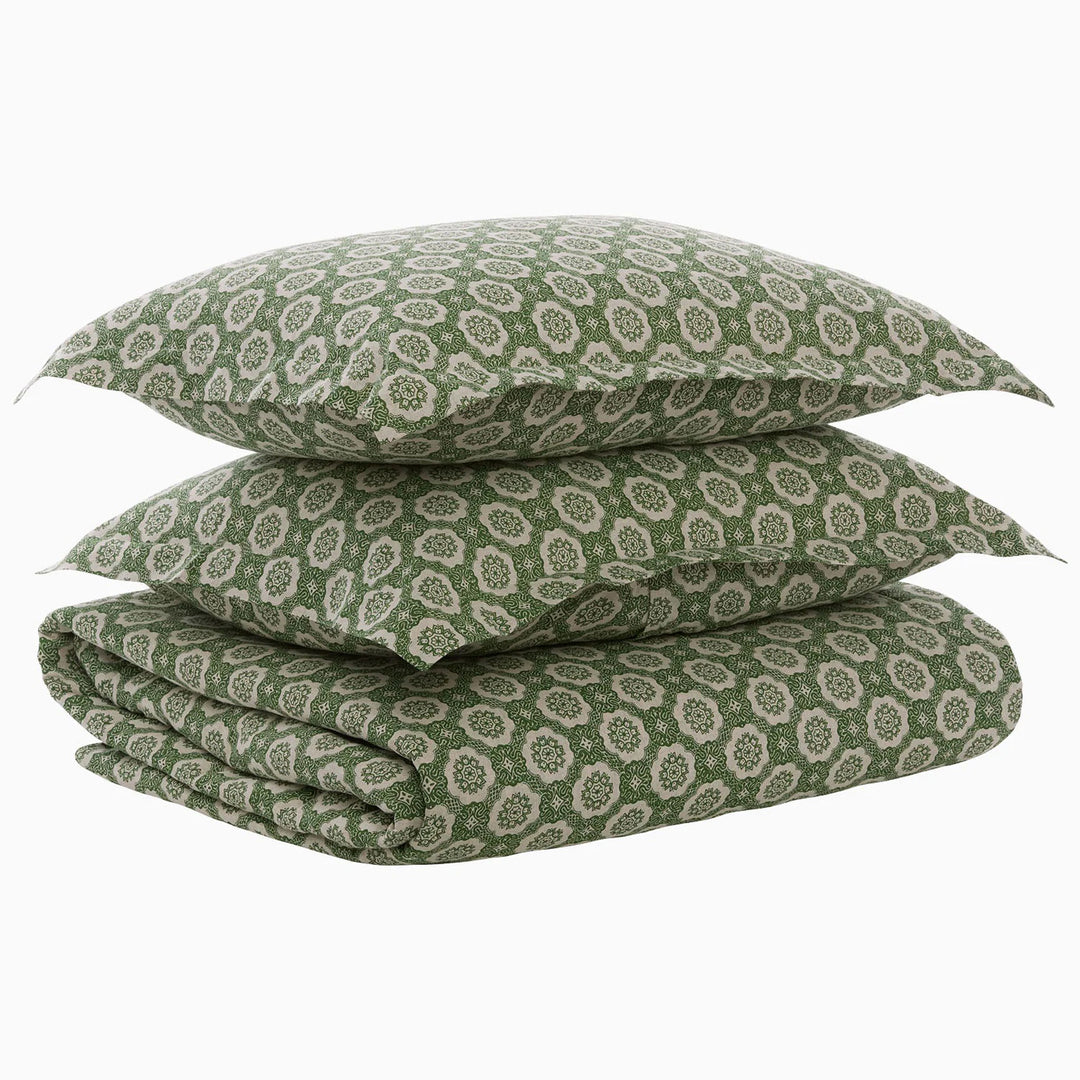 Atulya Moss Queen Duvet Set