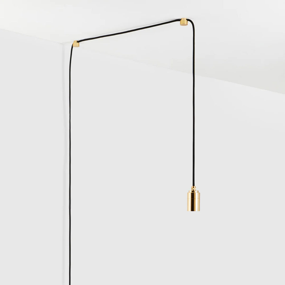 Brass Pendant, Plug & Play US