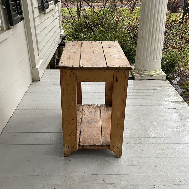 Antique English Pine Primitive Stand