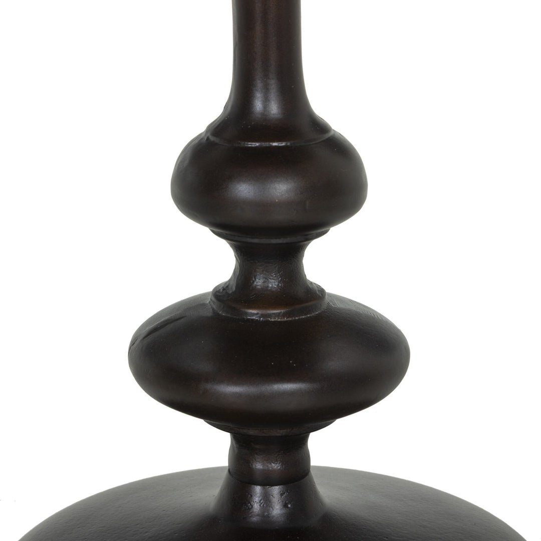 Marlow Matchstick Pedestal Table in Antique Rust
