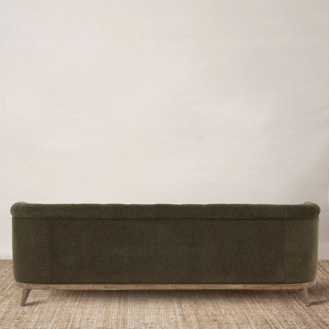 Eaton 91" Sofa Upholstered in Performance Fabric Sutton Olive