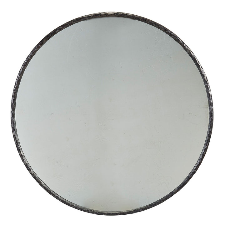 Mia Metal Edge Round Mirror