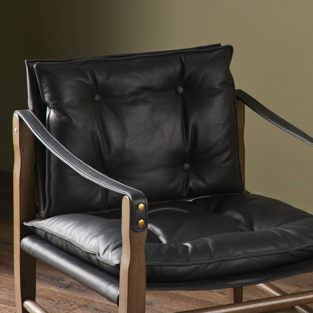 Leon Chair in Heirloom Black Leather