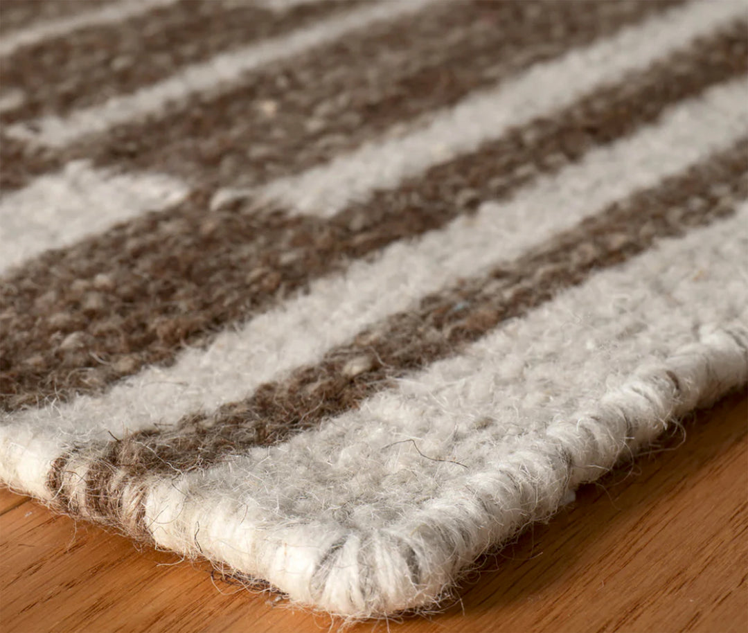Heights Handwoven Wool Rug Natural 5x8