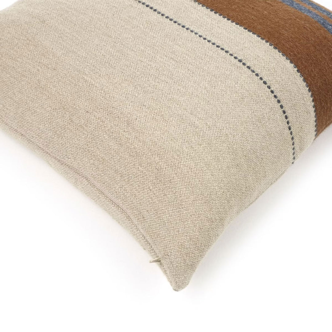 The Highland Stripe Pillow Cover in Smoke 25x25