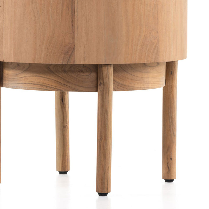 Asher End Table in Natural Acacia Veneer