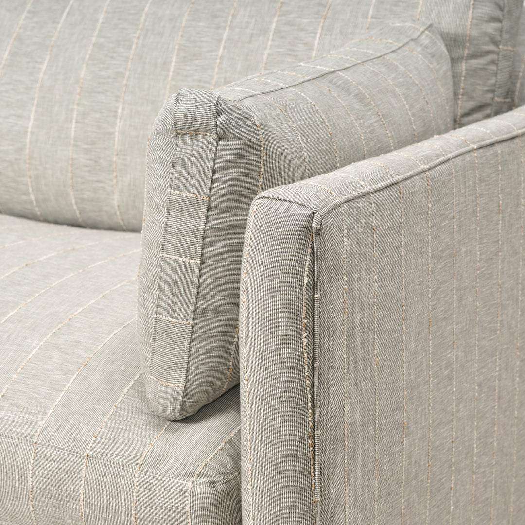 Madeline Sofa Upholstered in Kidproof Natural Sage (90”)