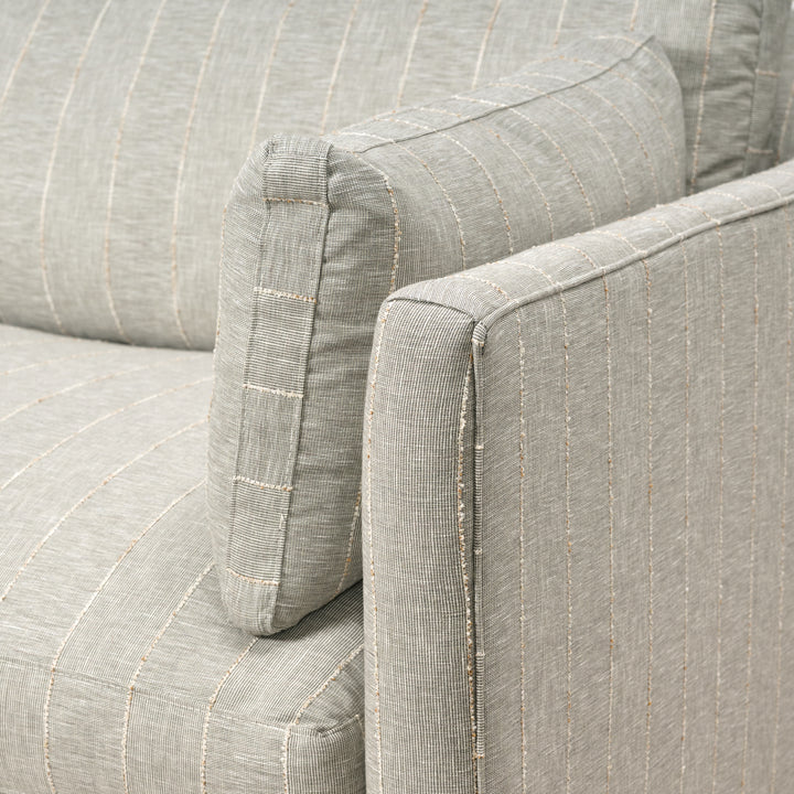 Madeline Sofa Upholstered in Kidproof Natural Sage (90”)