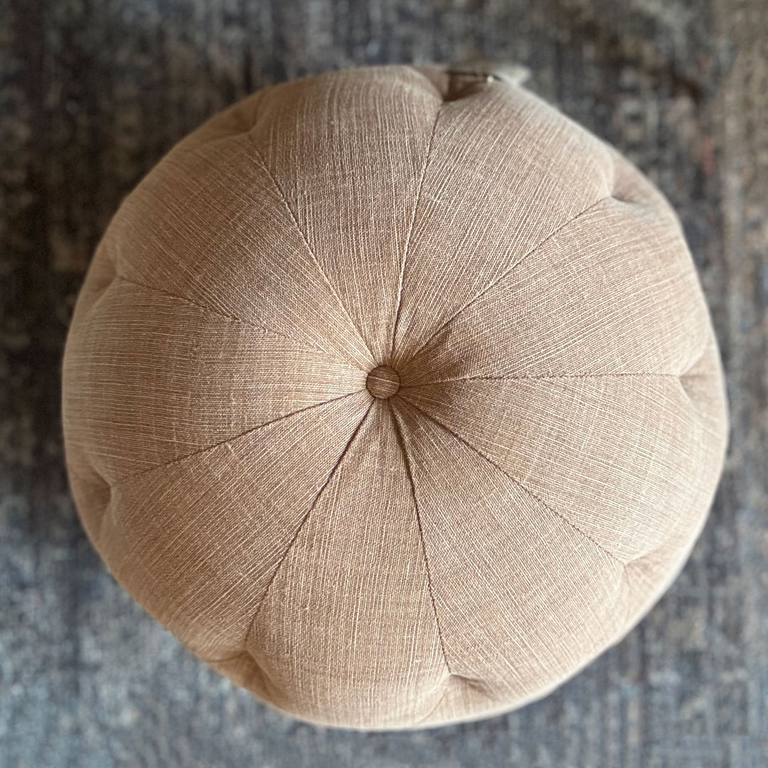 Pouf 20" Upholstered in JD Rye Spice