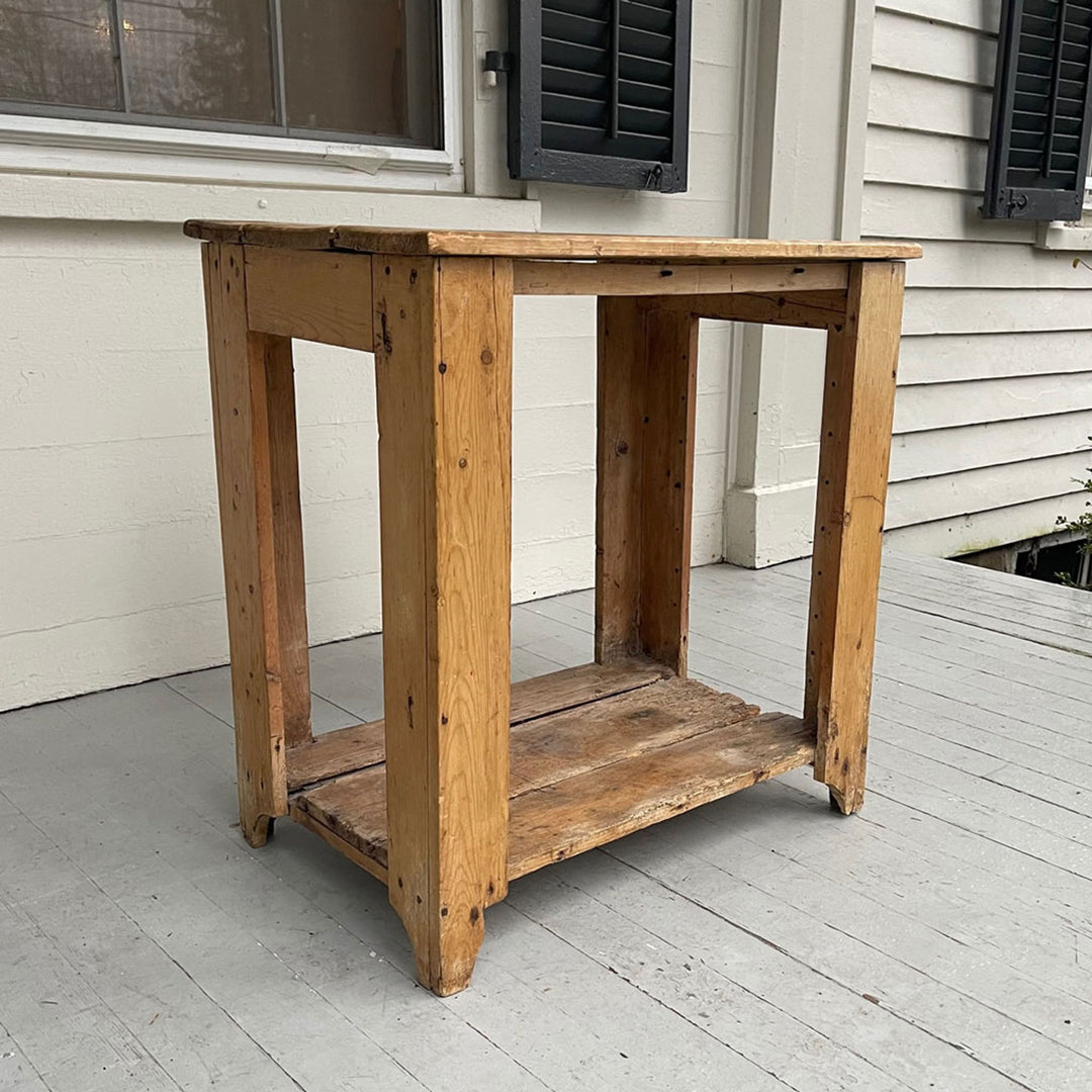 Antique English Pine Primitive Stand