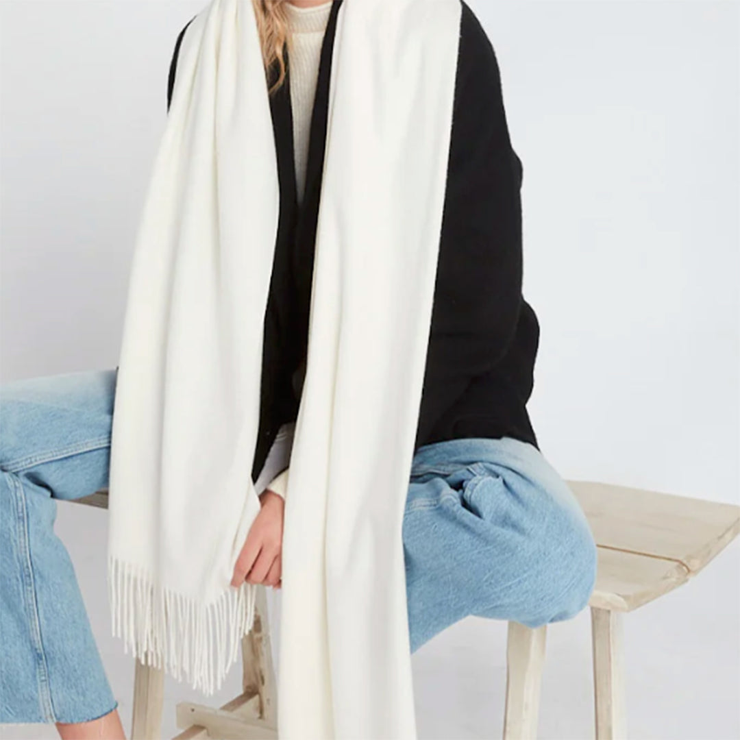 Soft Basic Scarf - Cream