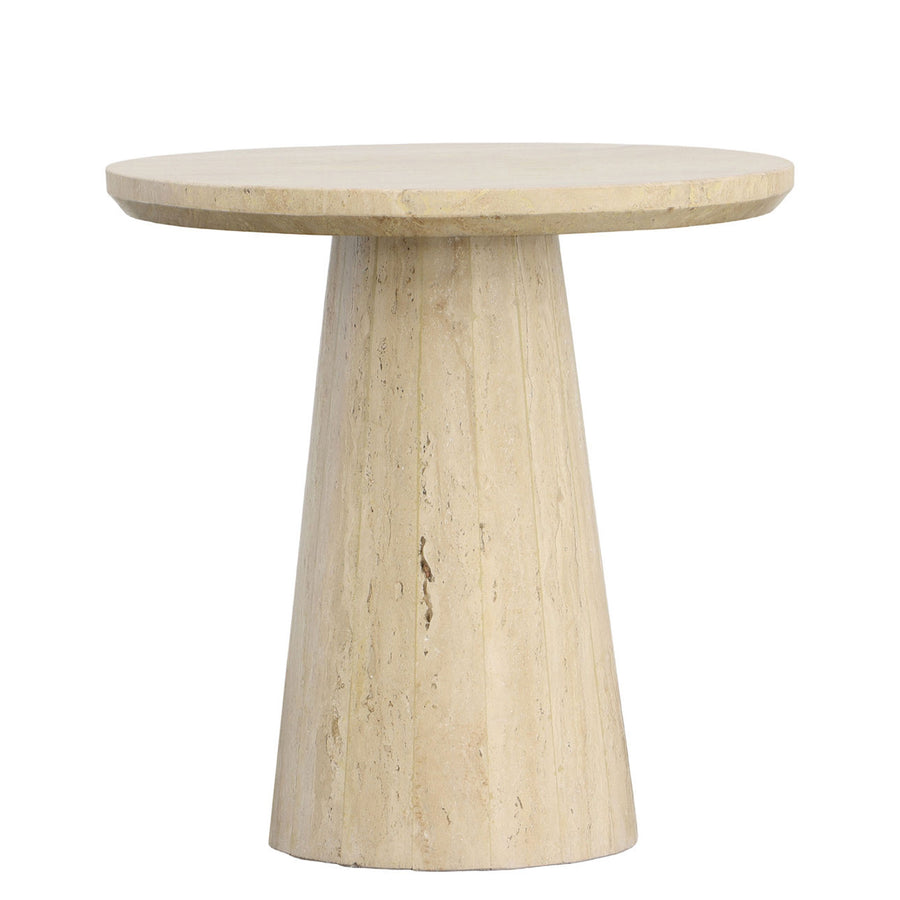 Alvin Travertine End Table