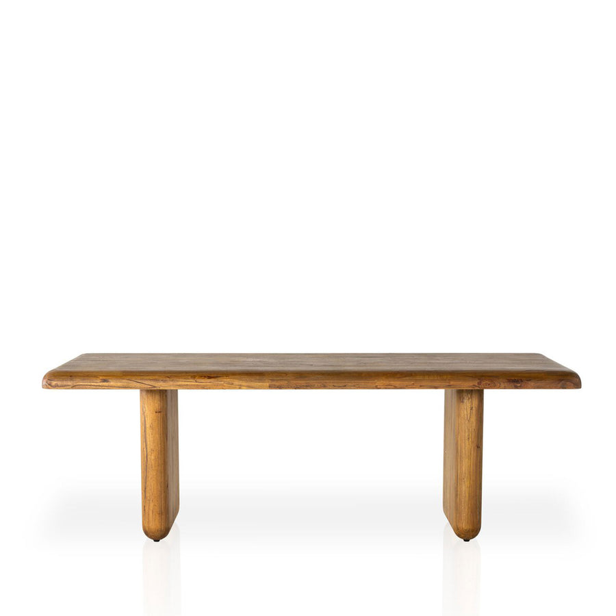 Adora 88" Dining Table in Burnt Honey Mindi Wood