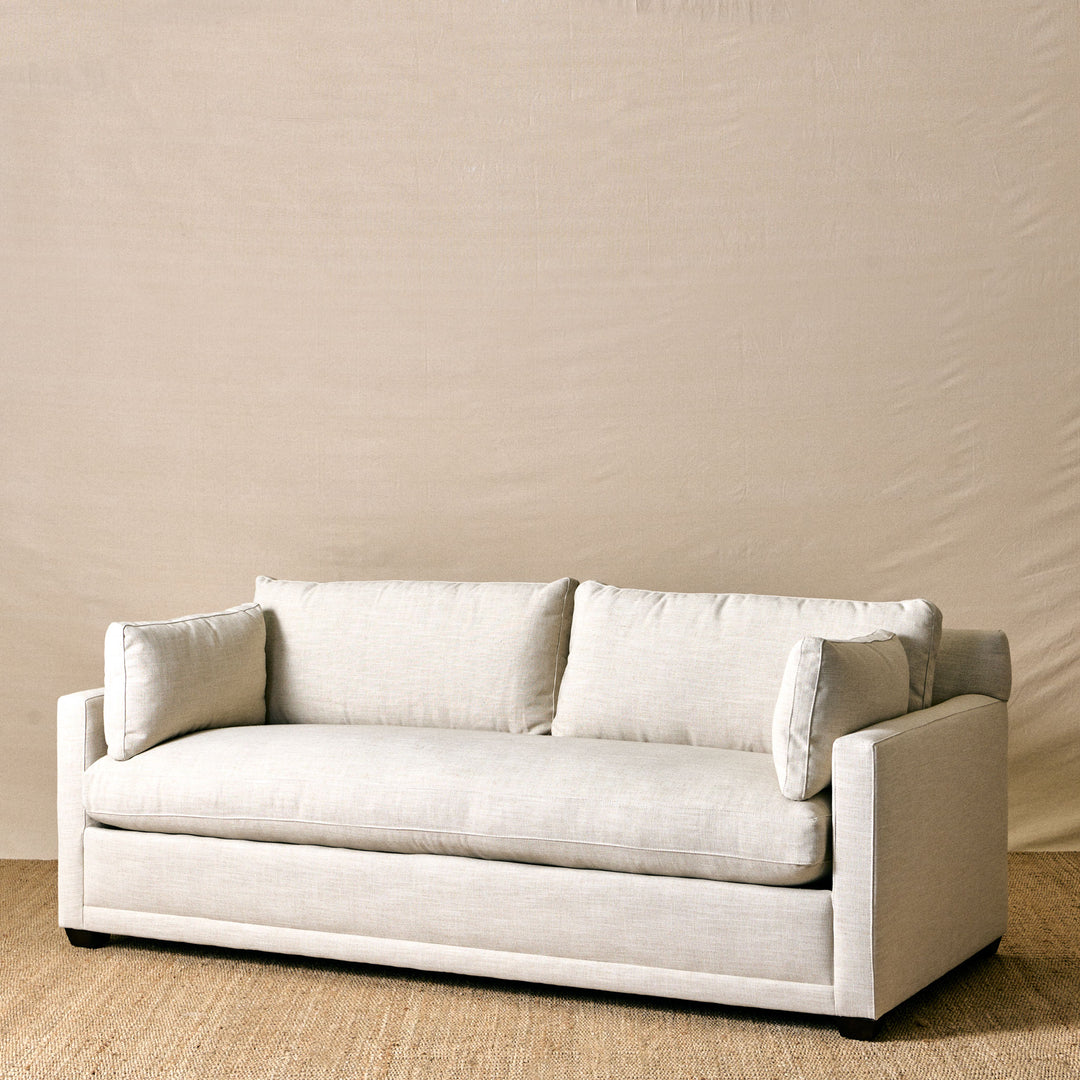 Sylvie Sofa in Kidproof Natural Wheat (88")