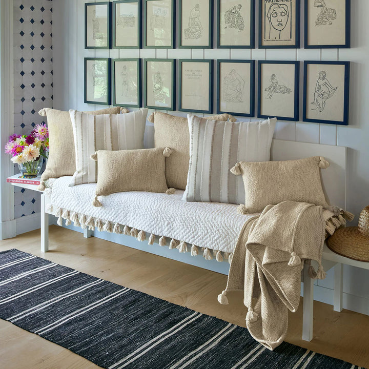 Woven Sand Kidney Pillow by John Robshaw