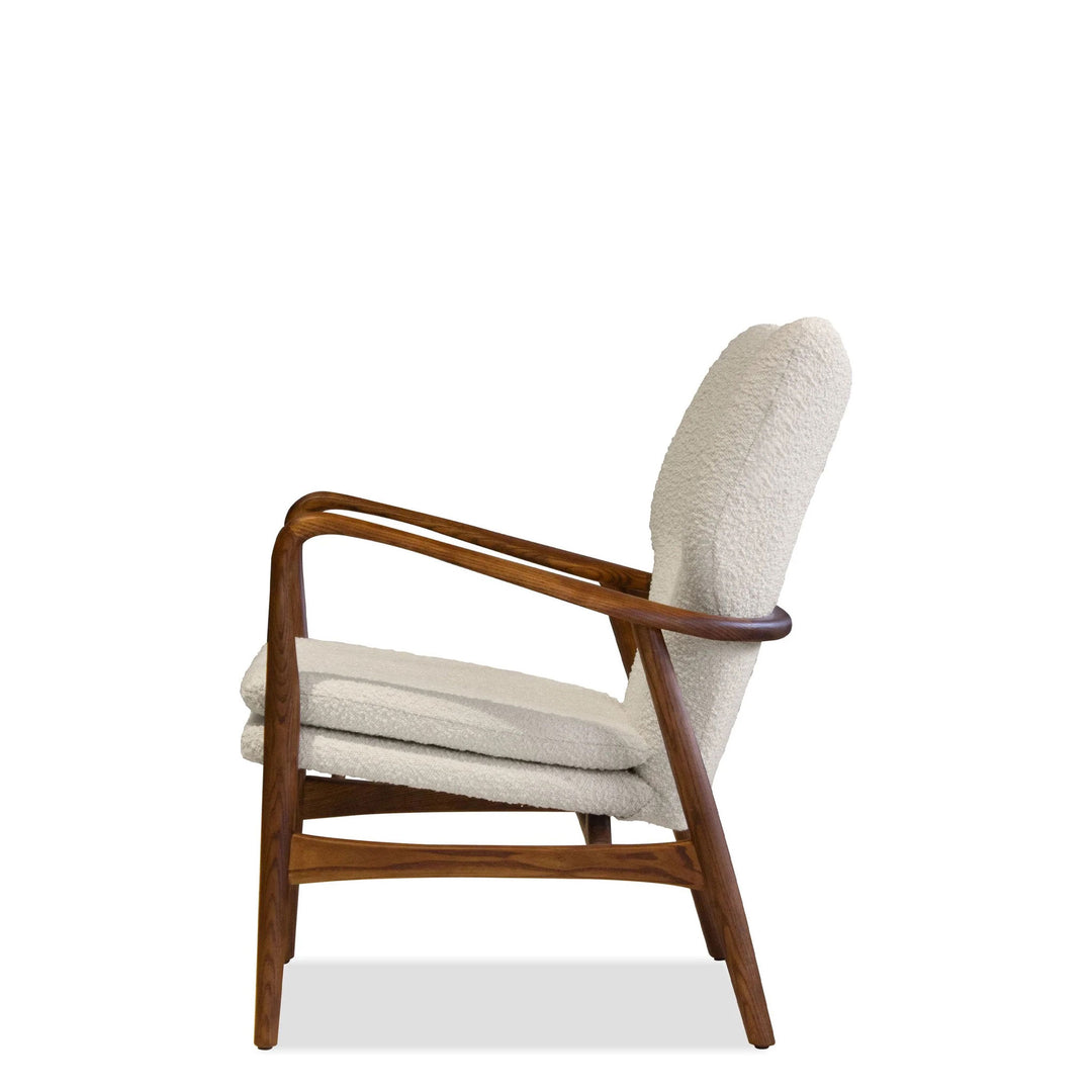 Ileen Lounge Chair In Cream Boucle