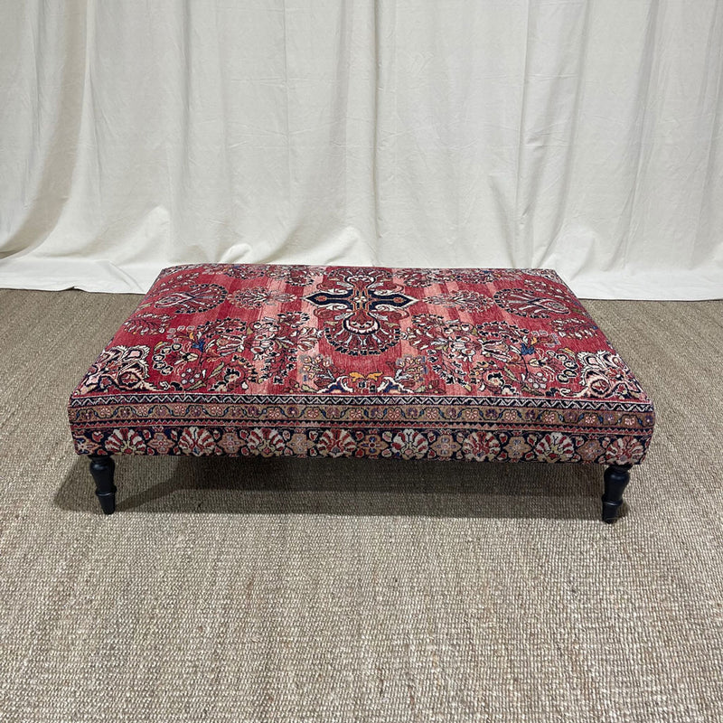 Vintage Persian Rug Ottoman 41" x 61" (1023-B)