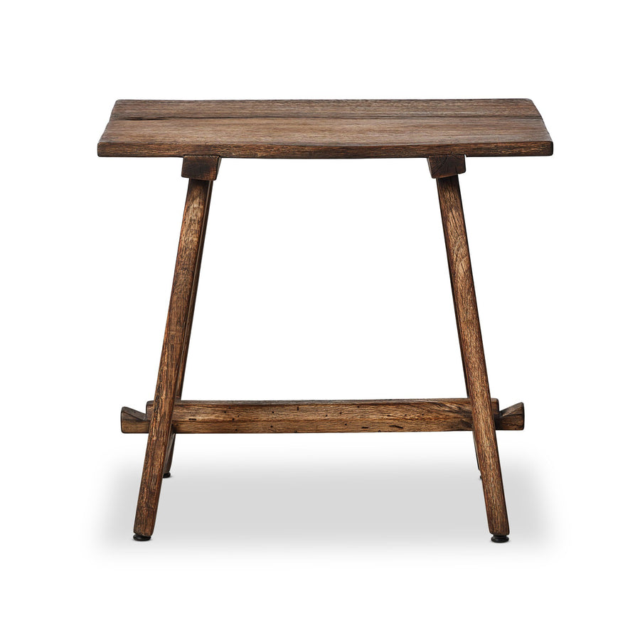 Elio End Table in Burnt Bleached Oak