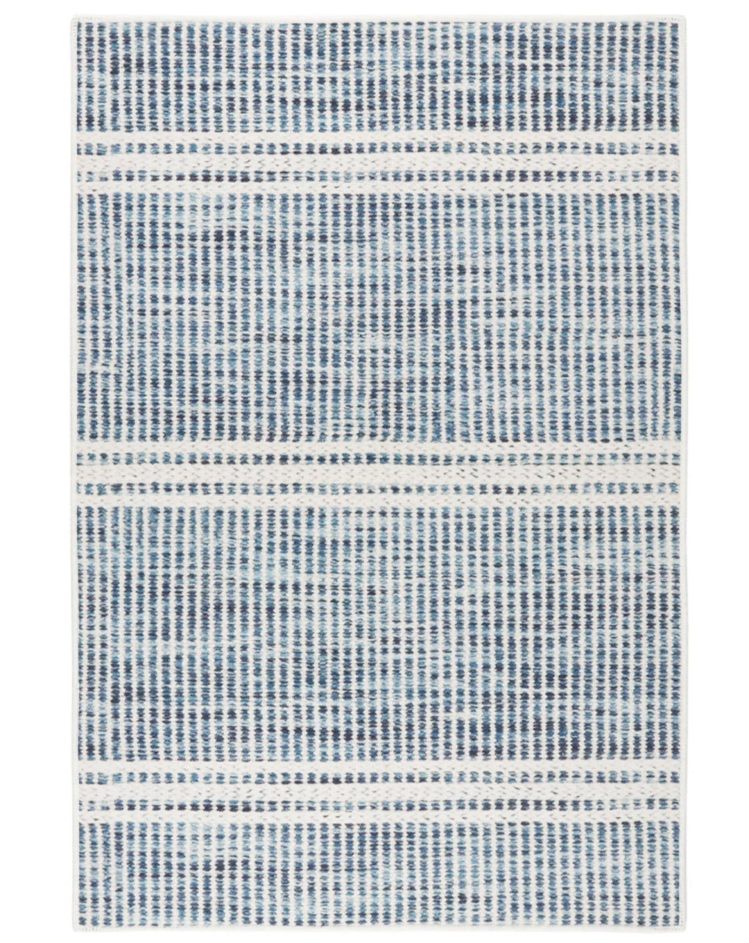 Malta Blue Machine Washable Rug 3x5