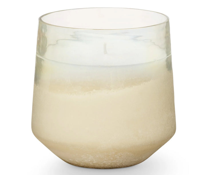 Winter White Baltic Glass Candle