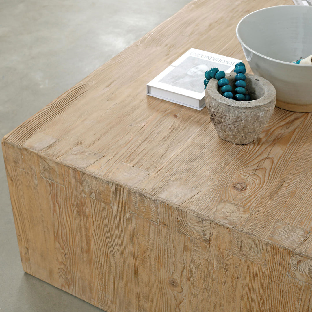 Wyatt Coffee Table  in Weathered Natural