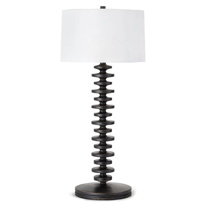 Fishbone Buffet Lamp in Ebony