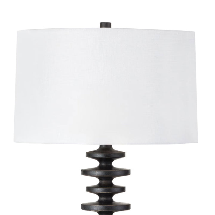 Fishbone Buffet Lamp in Ebony